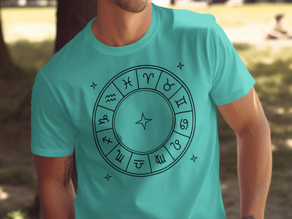 Astrological Signs Graphic Fashion Tee Ideal for Zodiac Fans