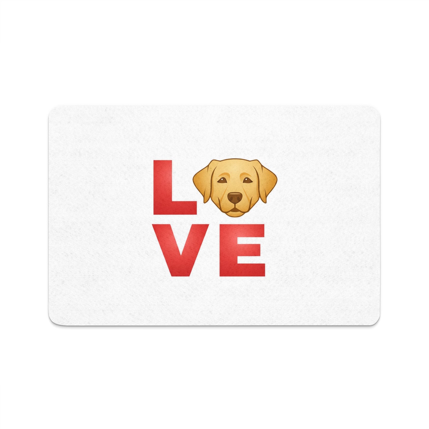 Love Labrador Retriever Typography Mat product