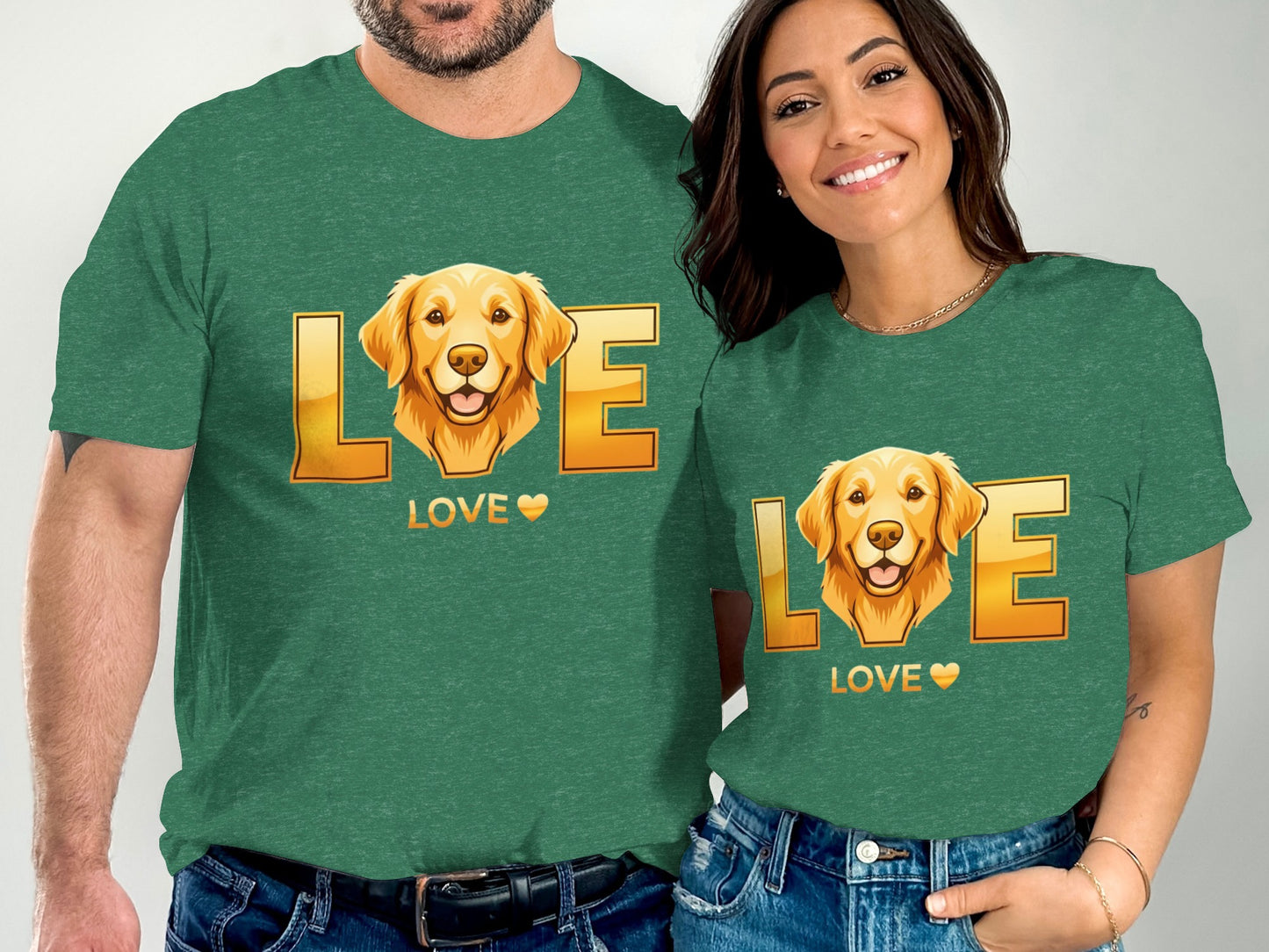 Cute Golden Retriever Love T-Shirt for Dog Lovers product