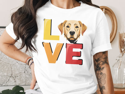 Love Labrador Dog Graphic Printed T-Shirt product type