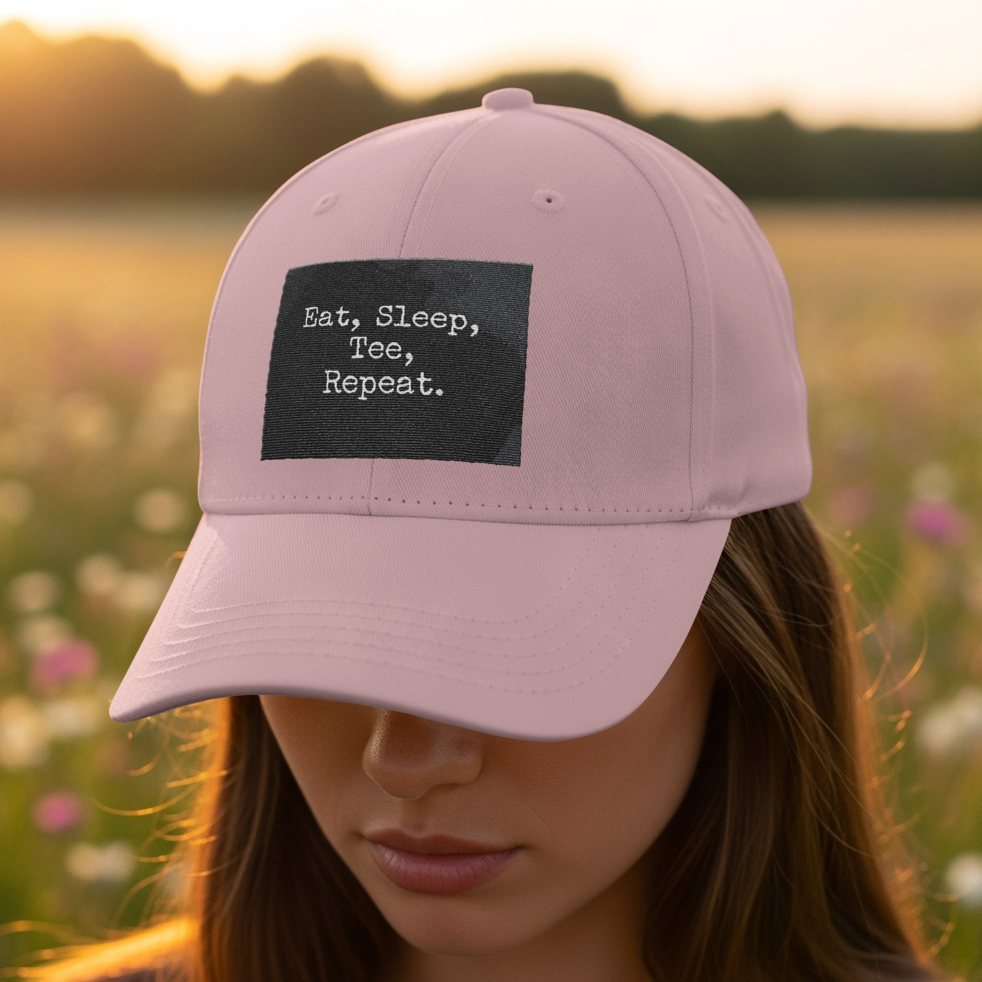 Eat Sleep Tee Repeat Statement Hat