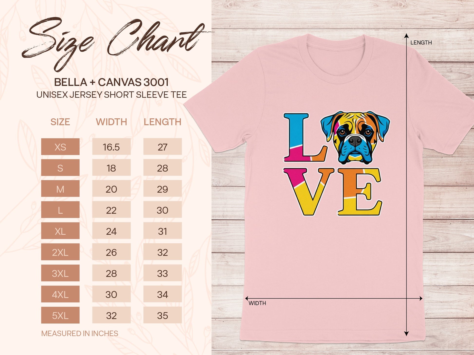 Colorful Dog Love Graphic Unisex Jersey Short Sleeve Tee product