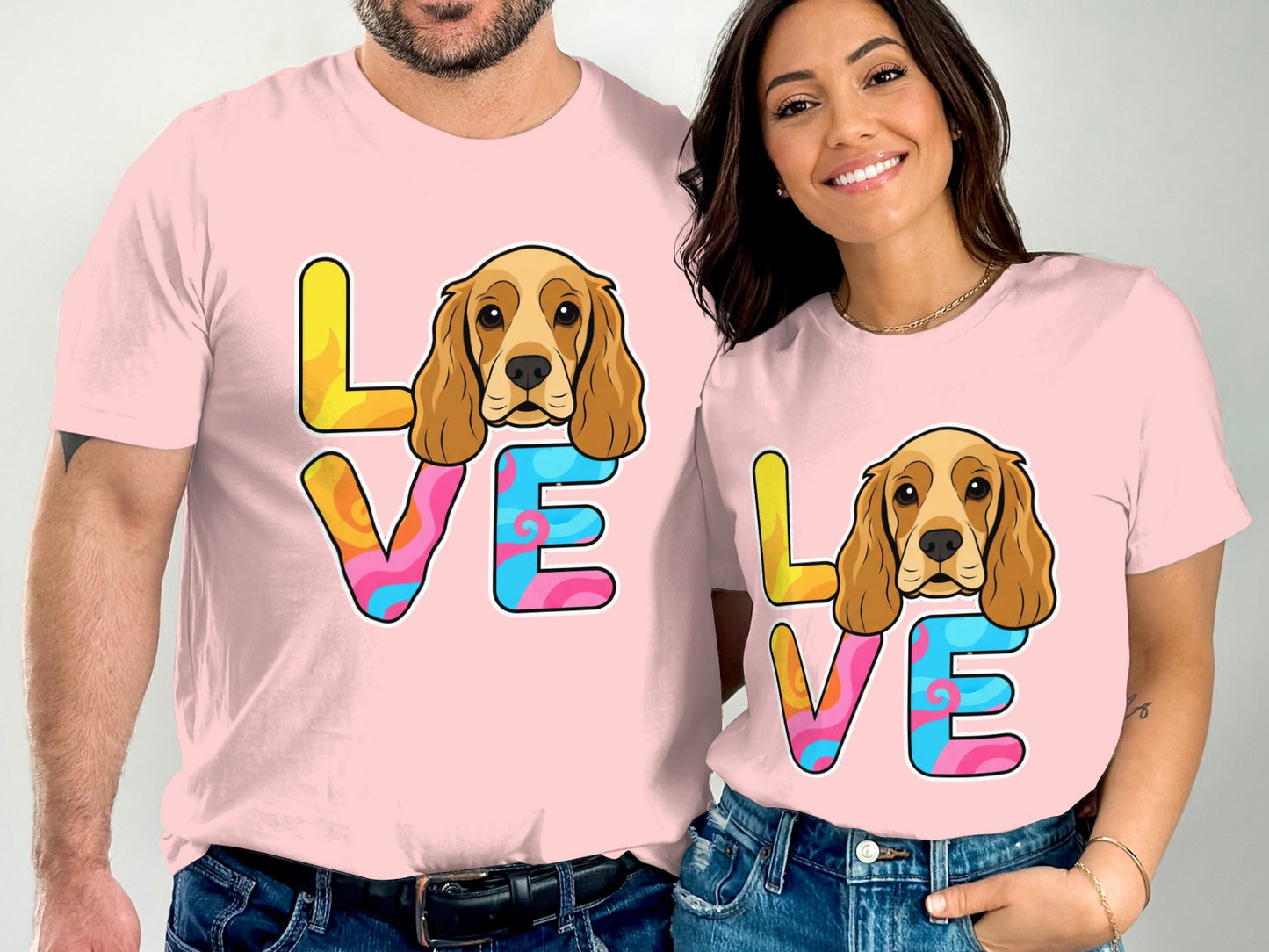 Cute Couple Matching Love T-Shirts Fun Gift product type