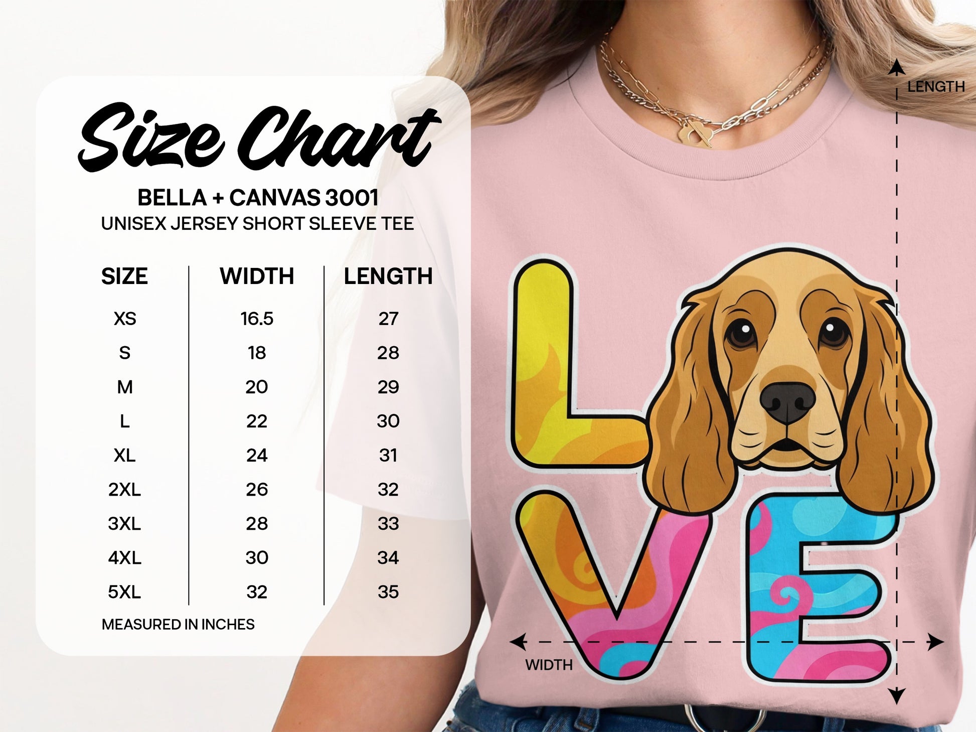Colorful Love Dog Print Unisex T-Shirt product