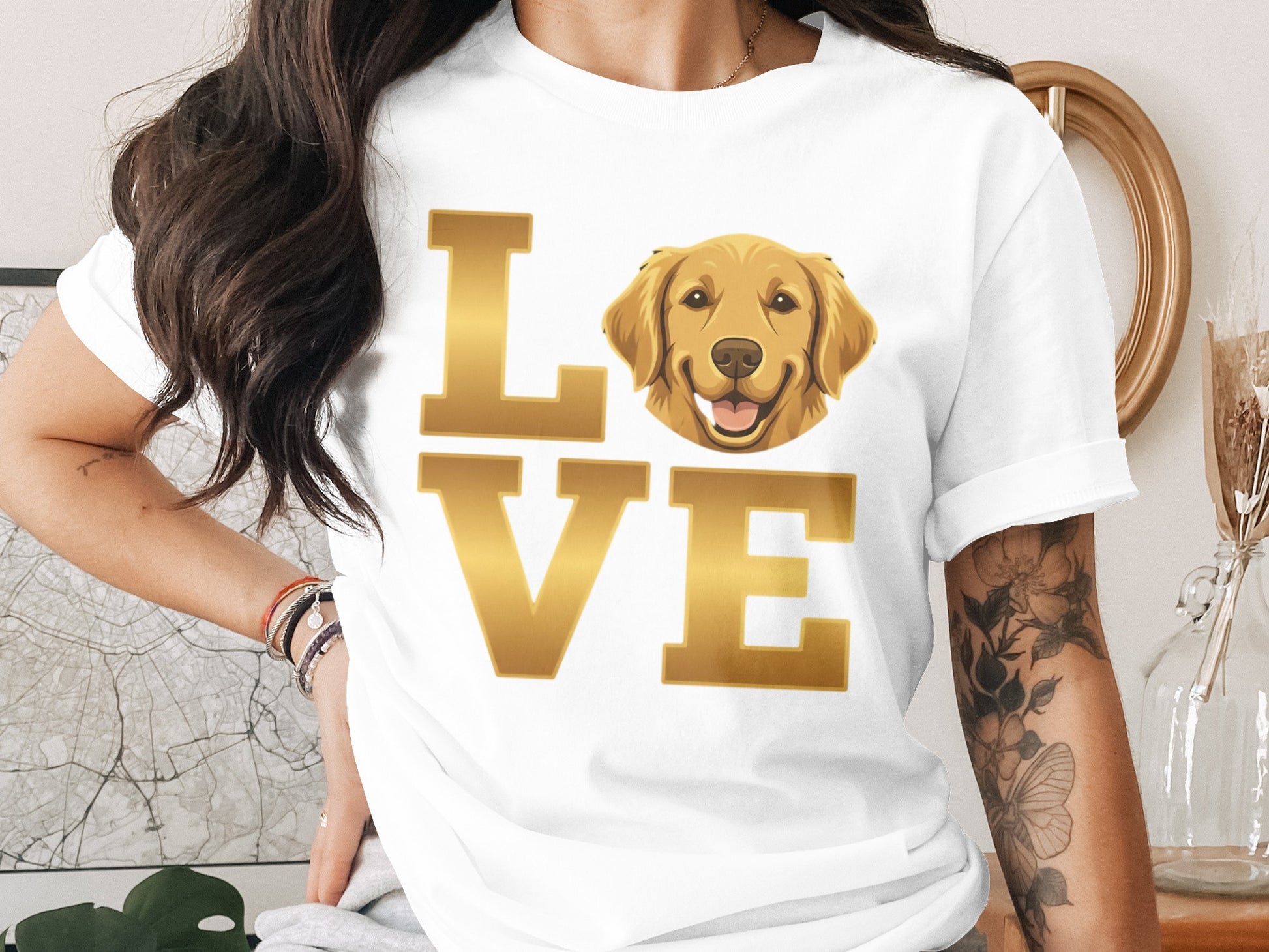 Golden Retriever Love Graphic Tee product