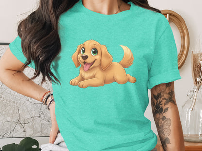 Playful Golden Retriever Graphic T-shirt product
