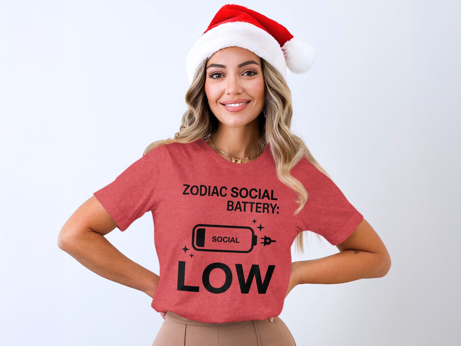 Zodiac Social Battery Low Graphic Tee