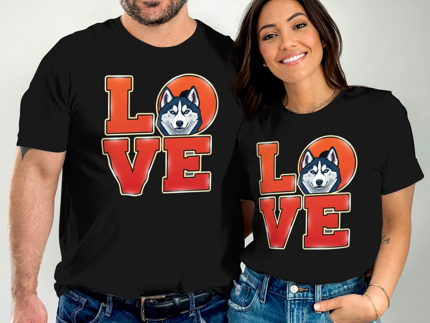 Love Husky Graphic Design Unisex T-Shirt product