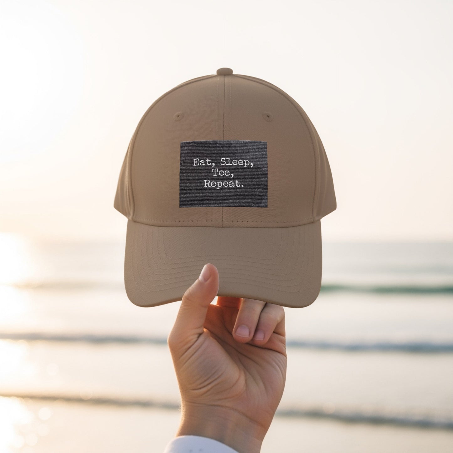 Eat Sleep Tee Repeat Motivational Hat