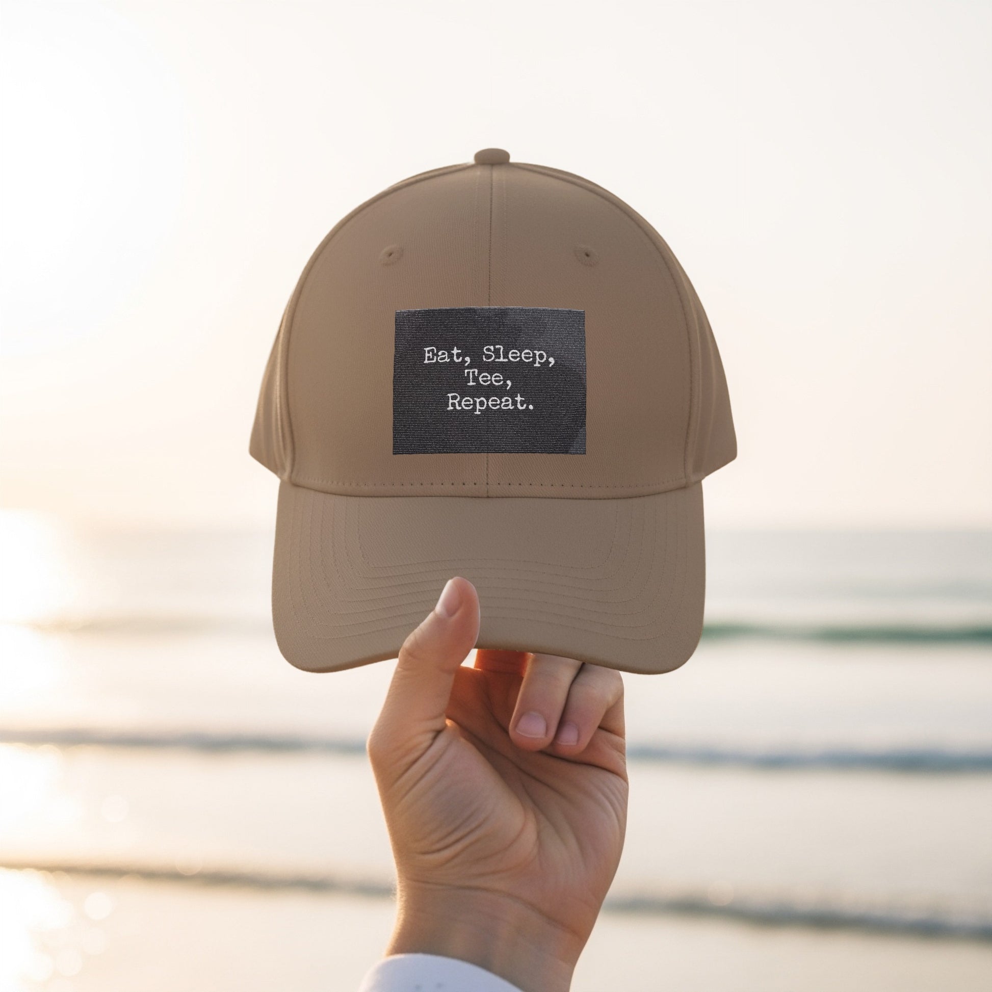 Eat Sleep Tee Repeat Motivational Hat