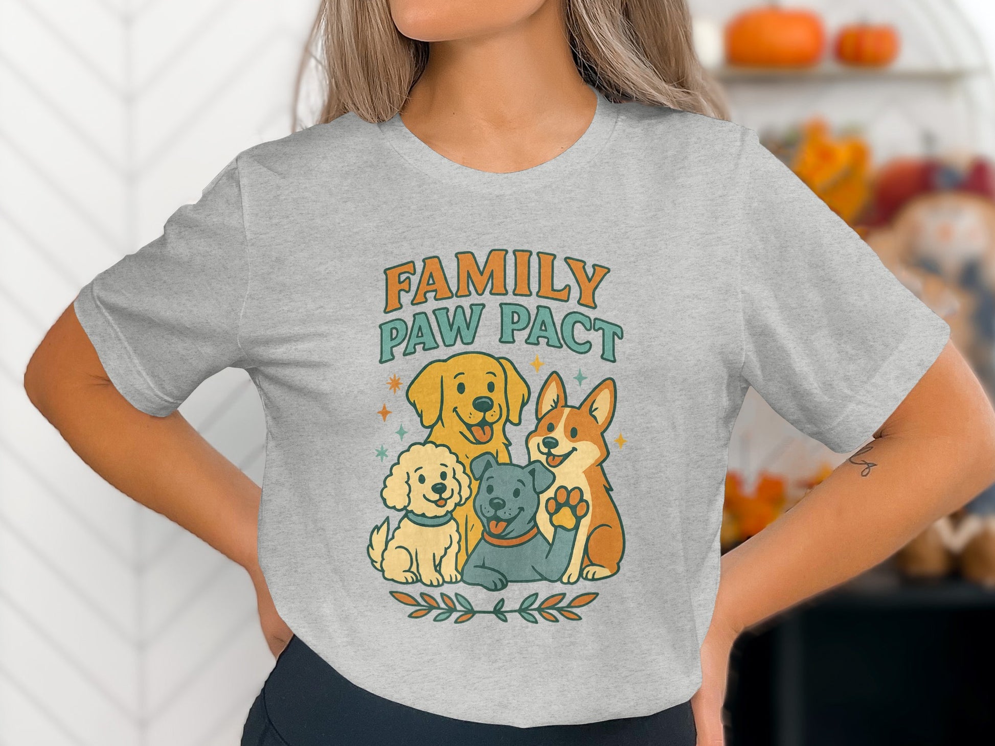 Family Paw Pact Cute Graphic T-Shirt product type