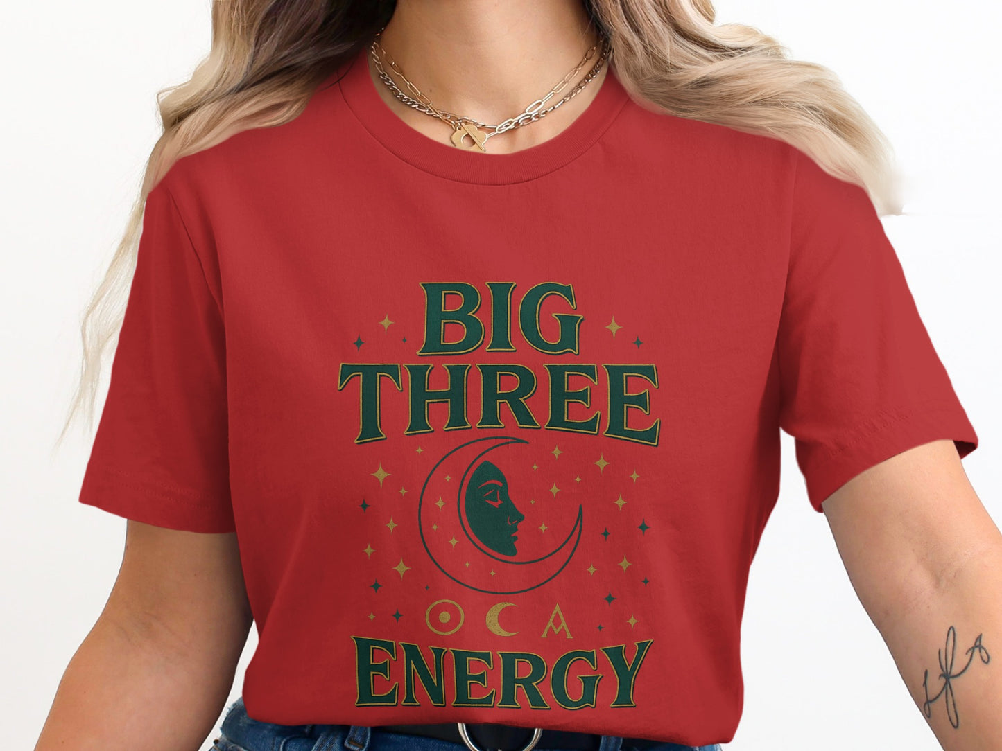 Big Three Energy Graphic T-Shirt Fashion Product