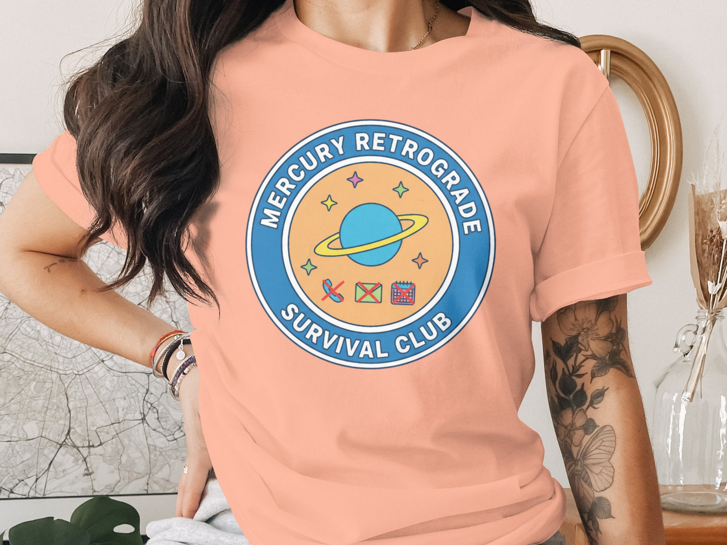Mercury Retrograde Survival Club Graphic Tee
