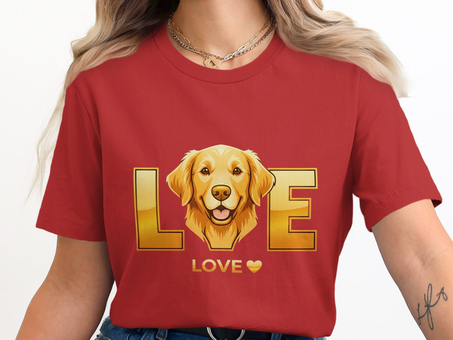 Golden Retriever LOVE Graphic T-Shirt product type
