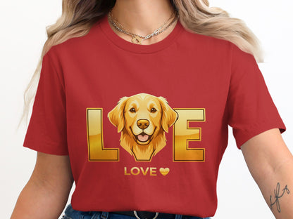 Golden Retriever LOVE Graphic T-Shirt product type