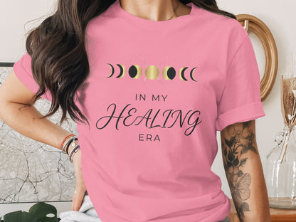 In My Healing Era Moon Phases Graphic Shirt