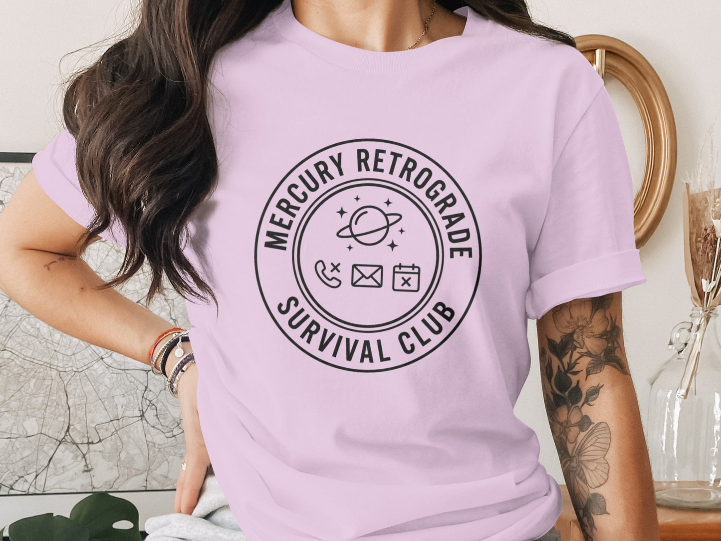 Mercury Retrograde Survival Club Graphic Tee