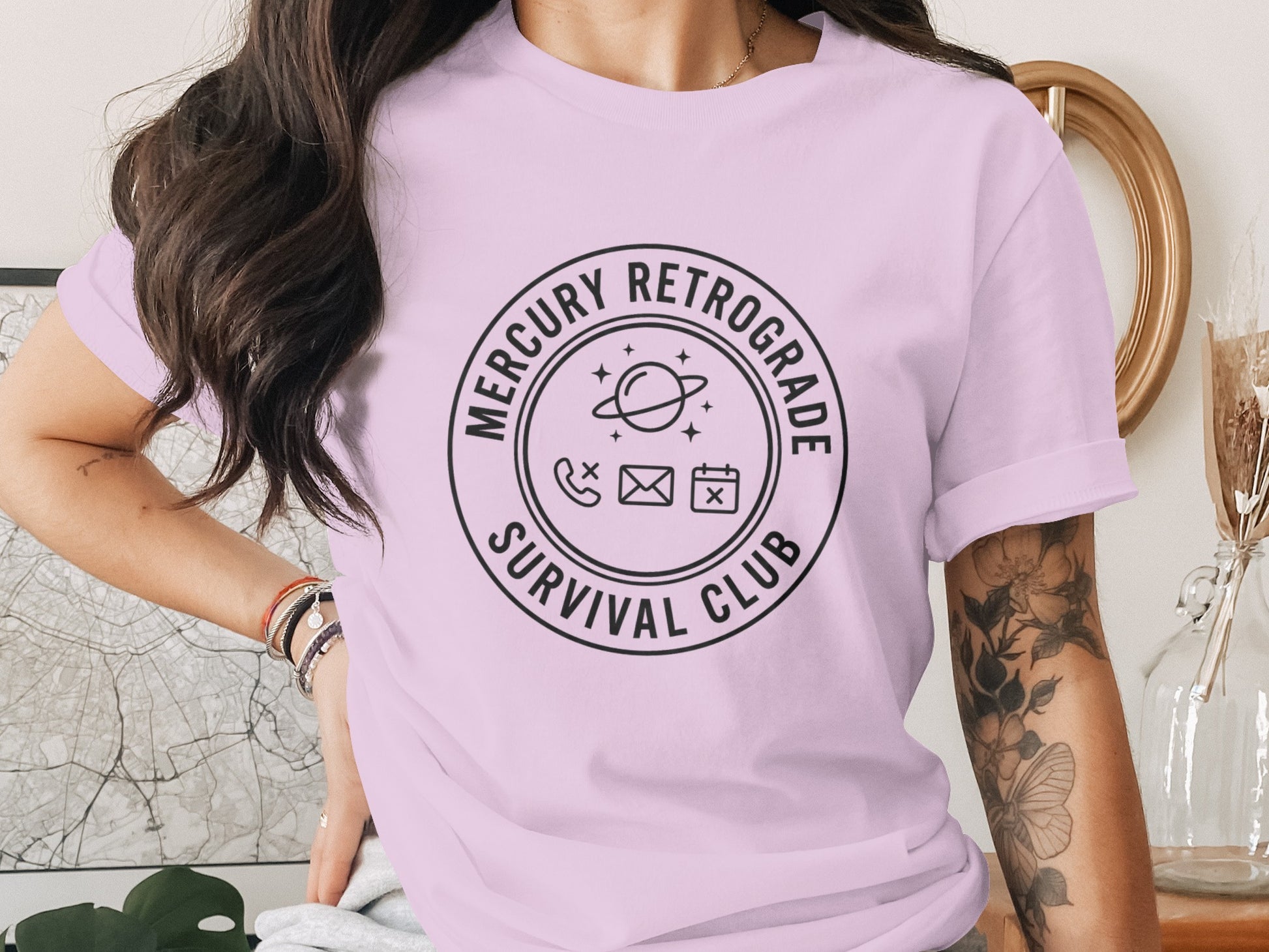 Mercury Retrograde Survival Club Graphic Tee