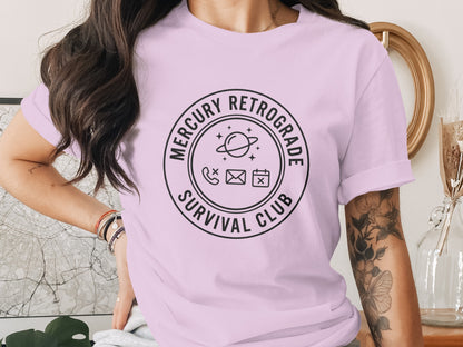Mercury Retrograde Survival Club Graphic Tee