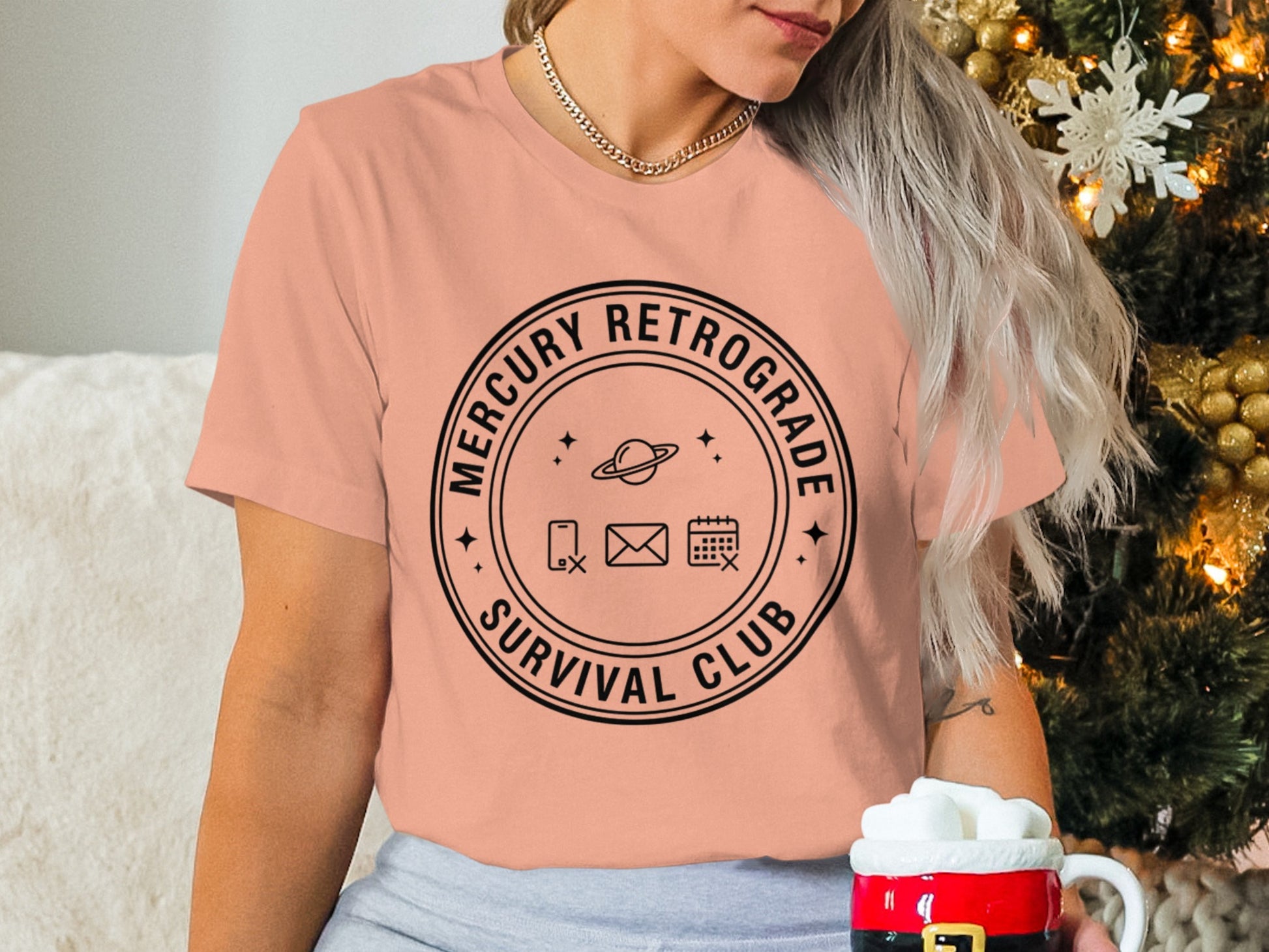 Mercury Retrograde Survival Club Graphic T-shirt
