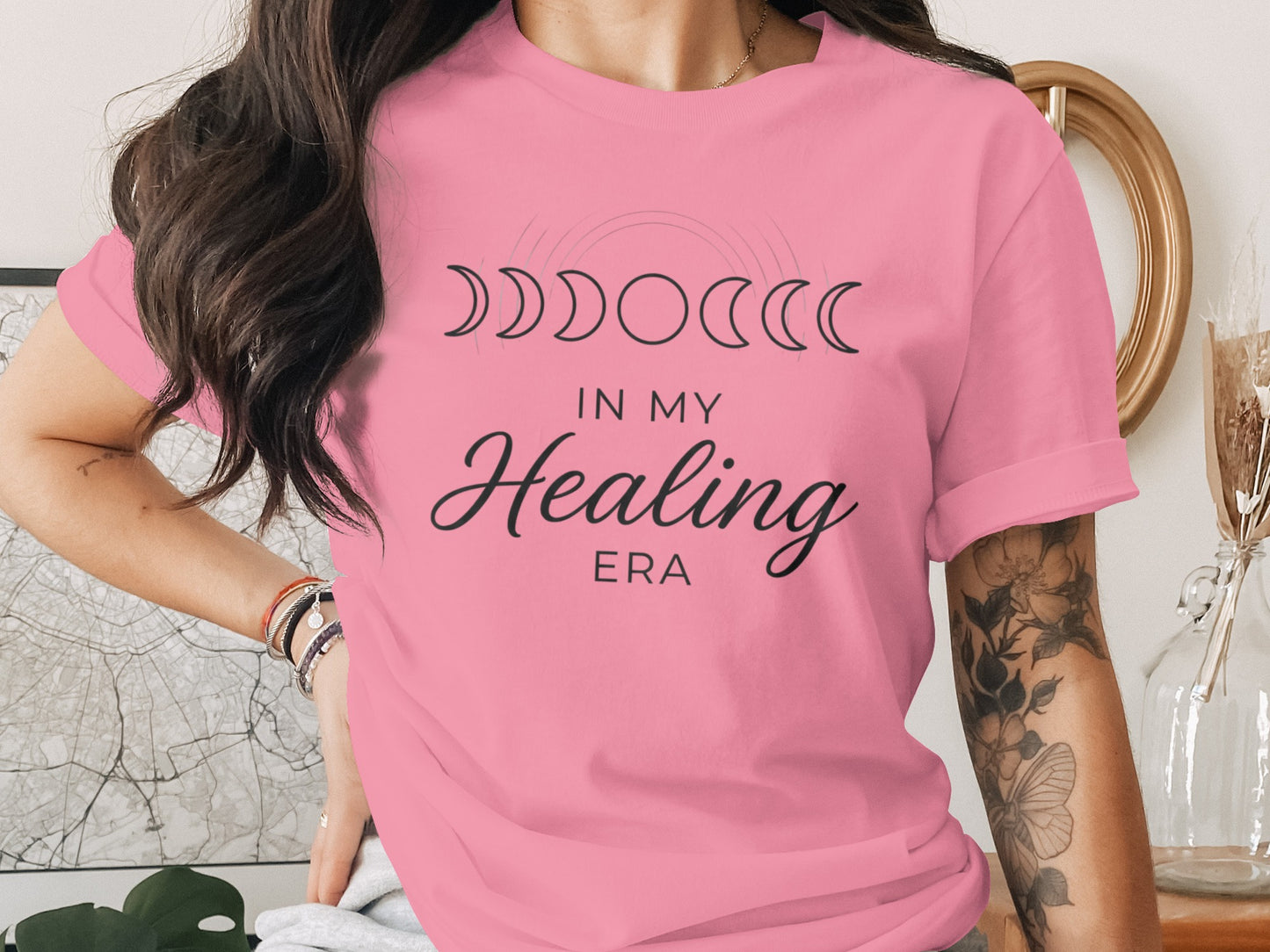 In My Healing Era Moons Phases Graphic Tee