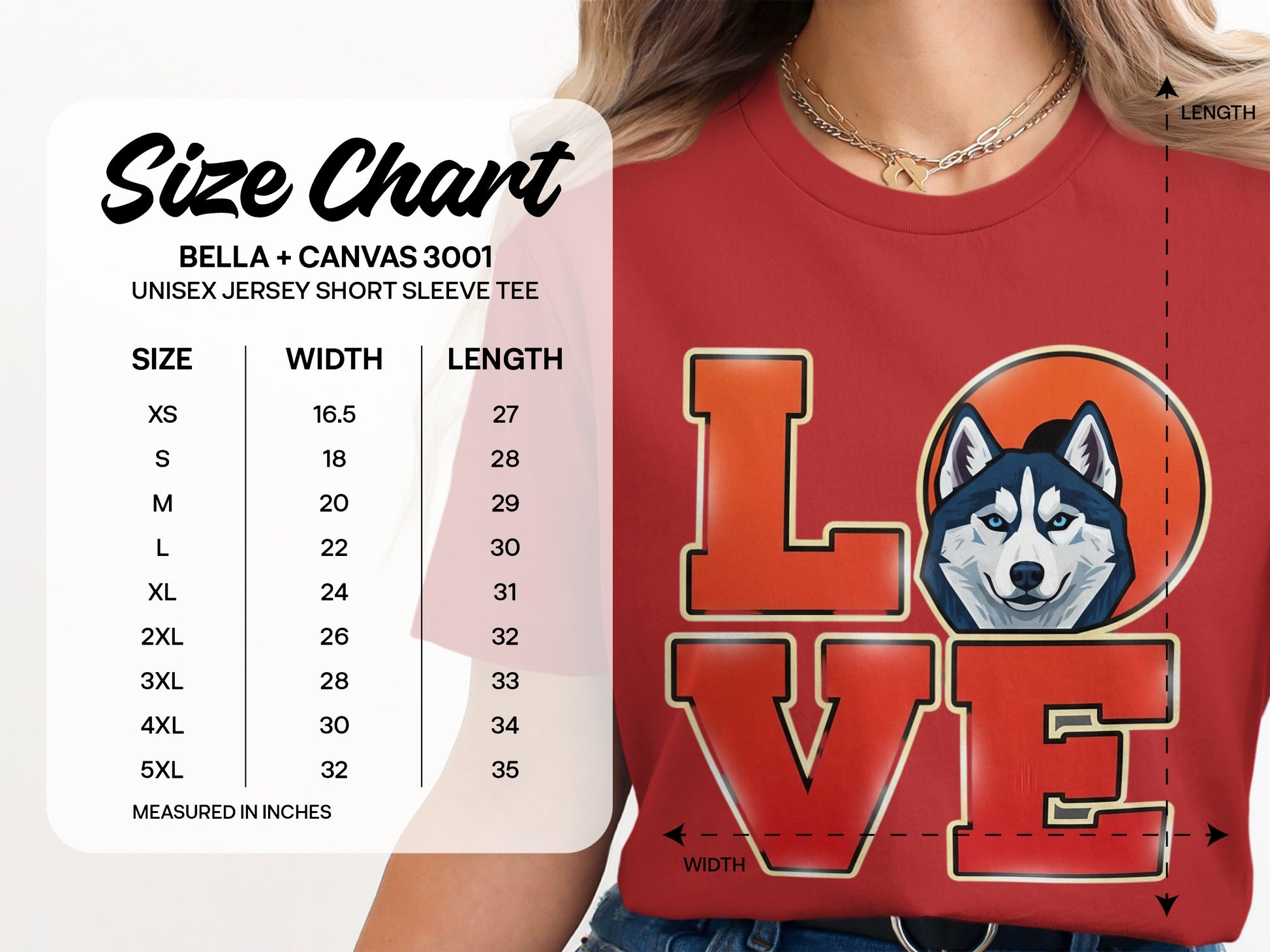 Love with Husky Graphic Short Sleeve Tee product