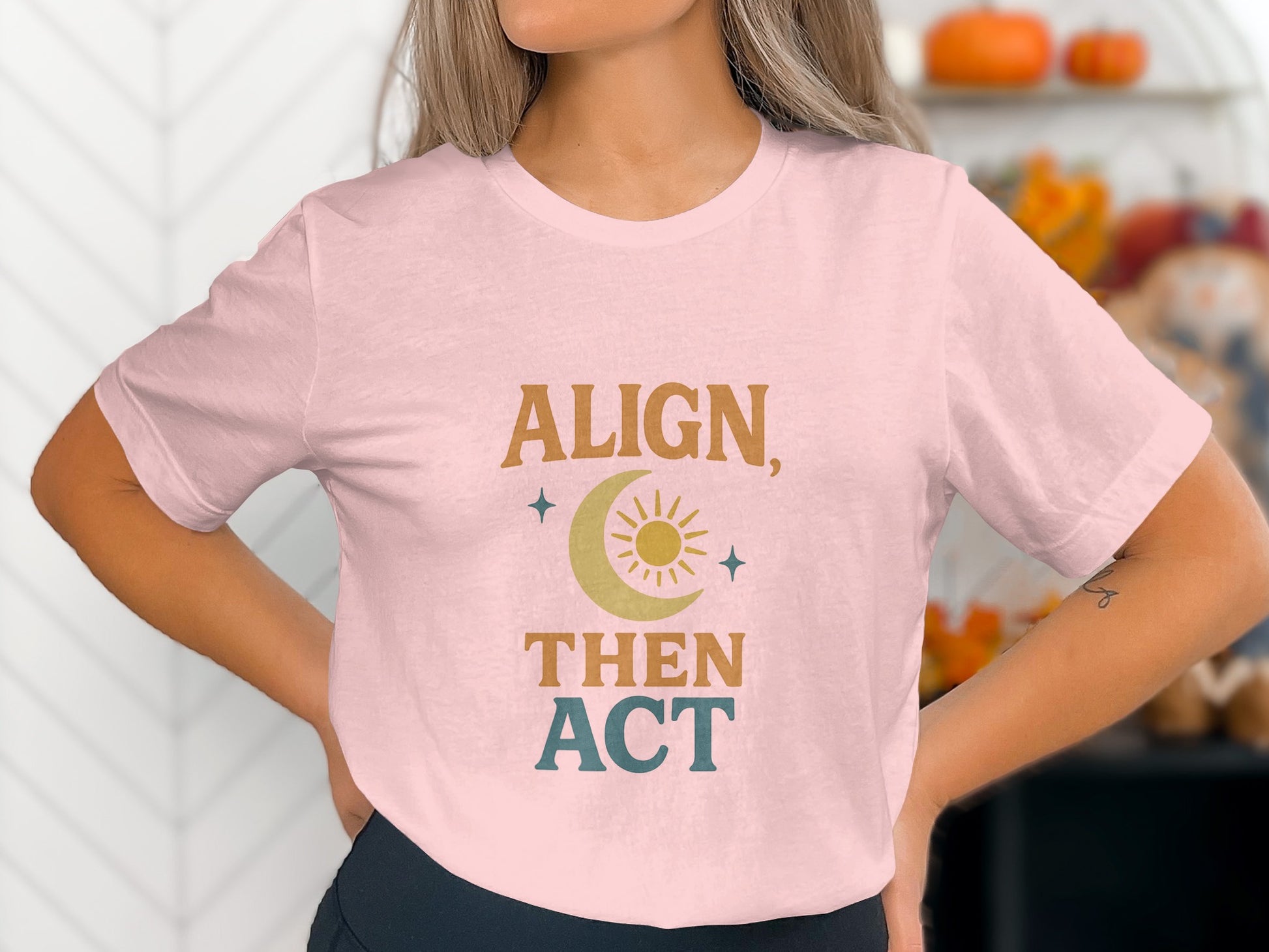 Align Then Act Motivational Graphic Tee product