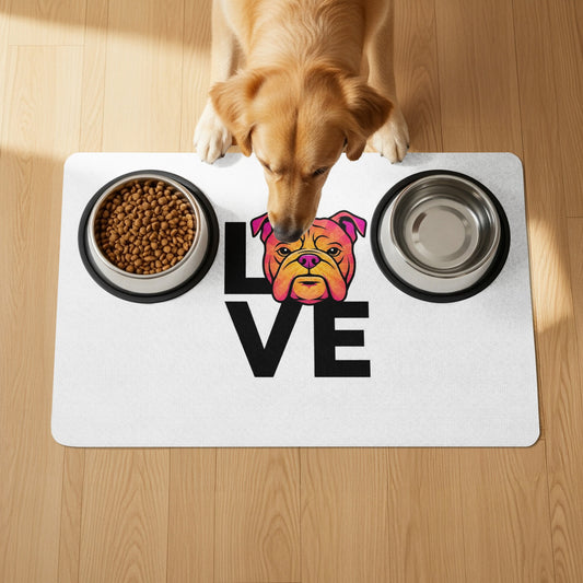 Love Dog Food and Water Bowl Placemat product