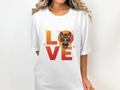 Love German Shepherd Graphic T-Shirt product type