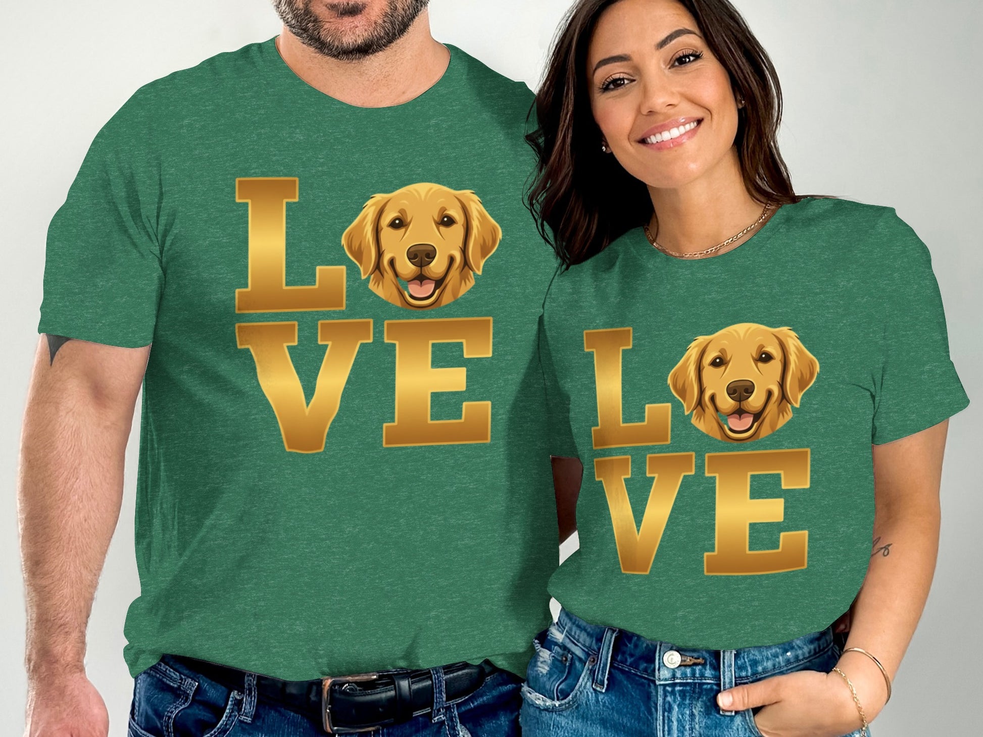 Love Golden Retriever Graphic Tee Shirt product type