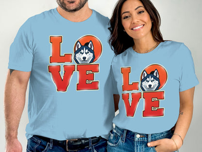 Love Husky Graphic Design for Pet Lovers Shirt Product