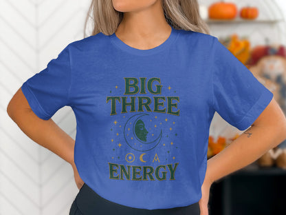 Big Three Energy with Starry Moon Graphic T-Shirt product