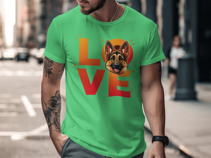 Love German Shepherd Design Shirt product type
