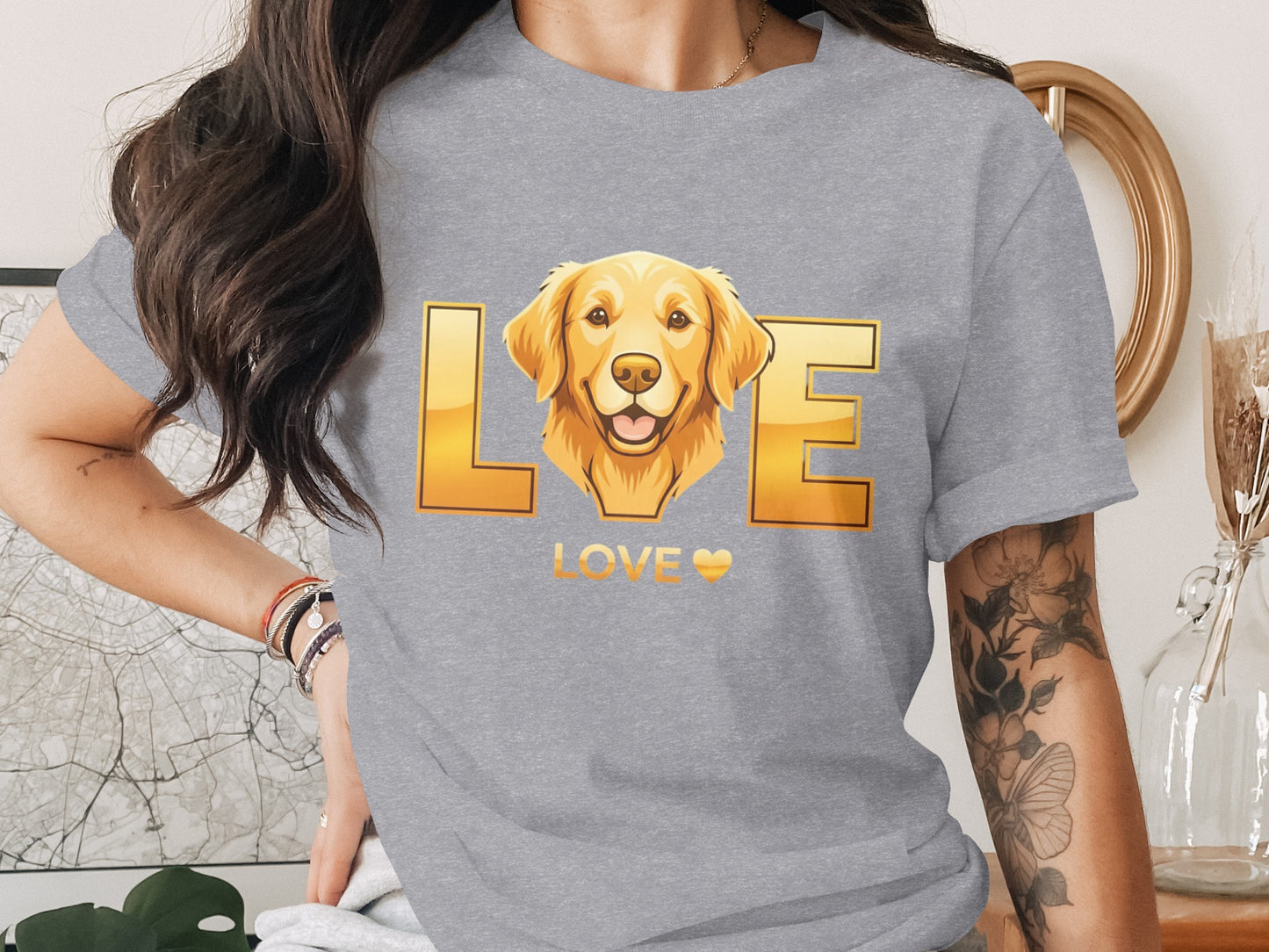 Golden Retriever Love Graphic T-Shirt product