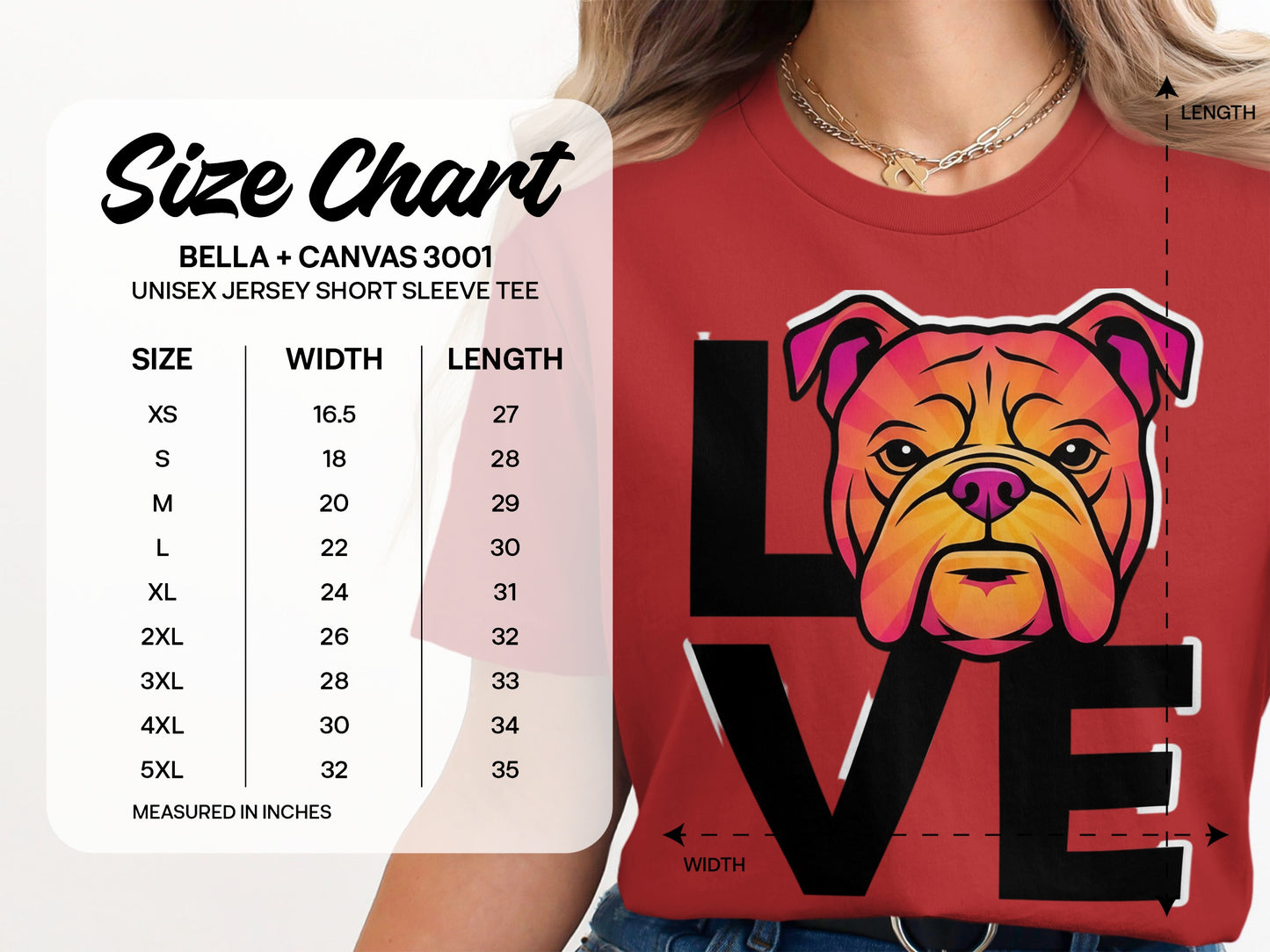 Love Bulldog Graphic T Shirt Unisex Product