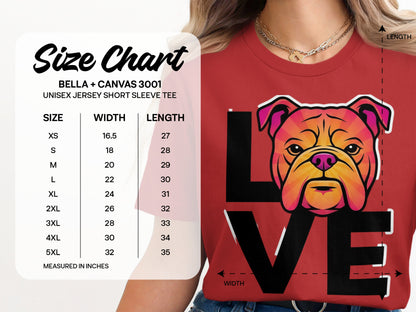 Love Bulldog Graphic T Shirt Unisex Product