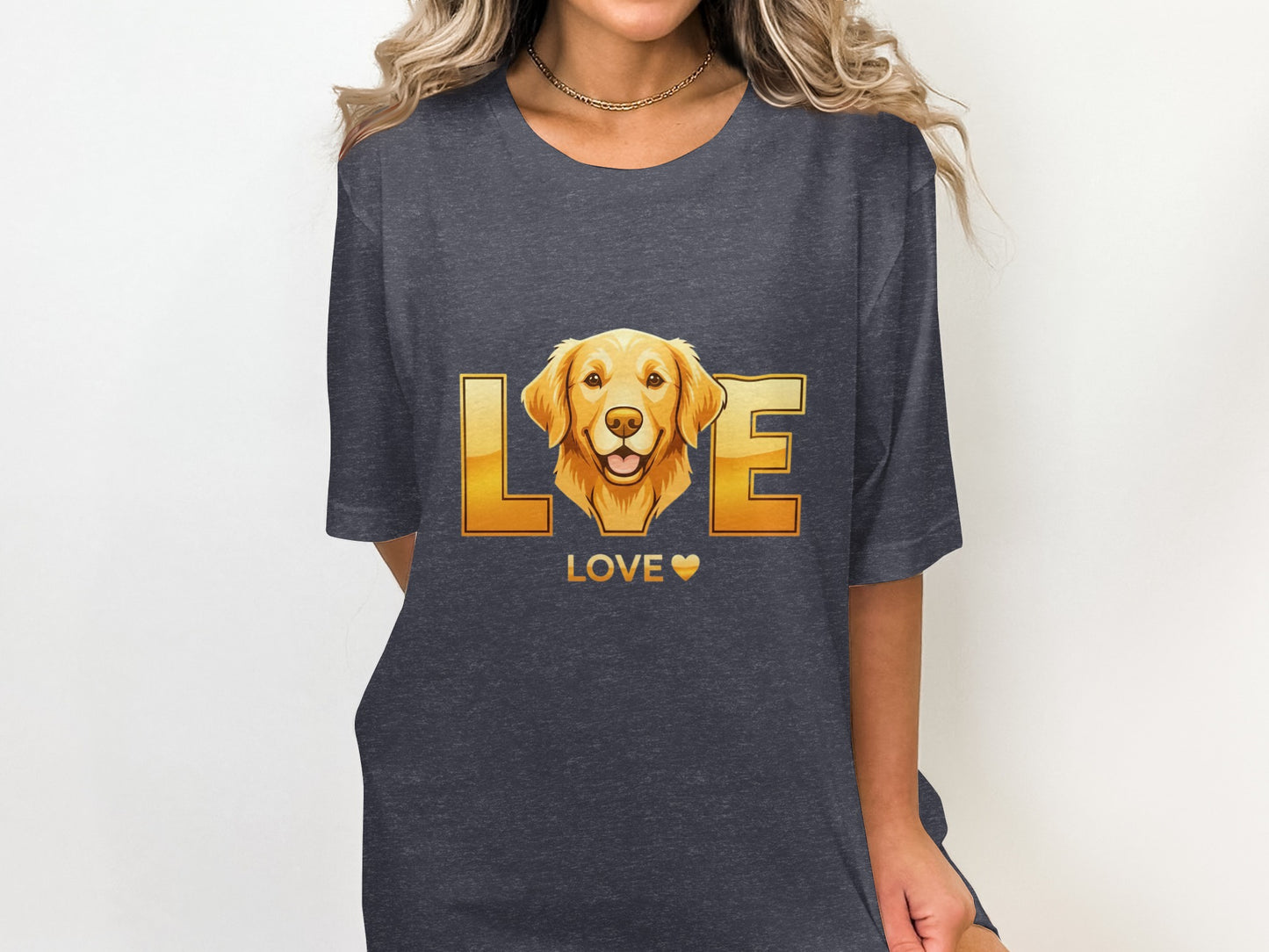 Adorable Golden Retriever Graphic Love T-shirt product