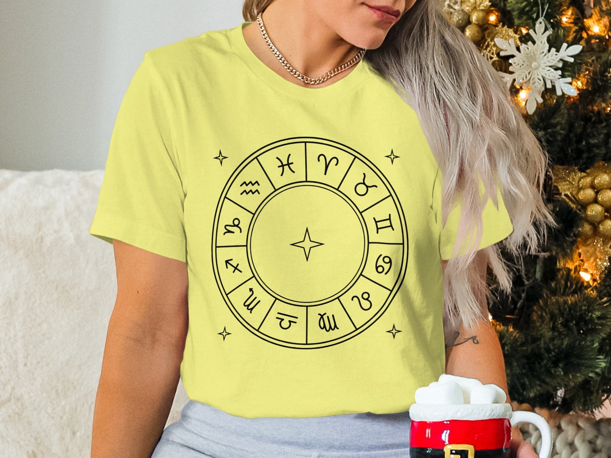 Zodiac Symbols Wheel Design Shirt