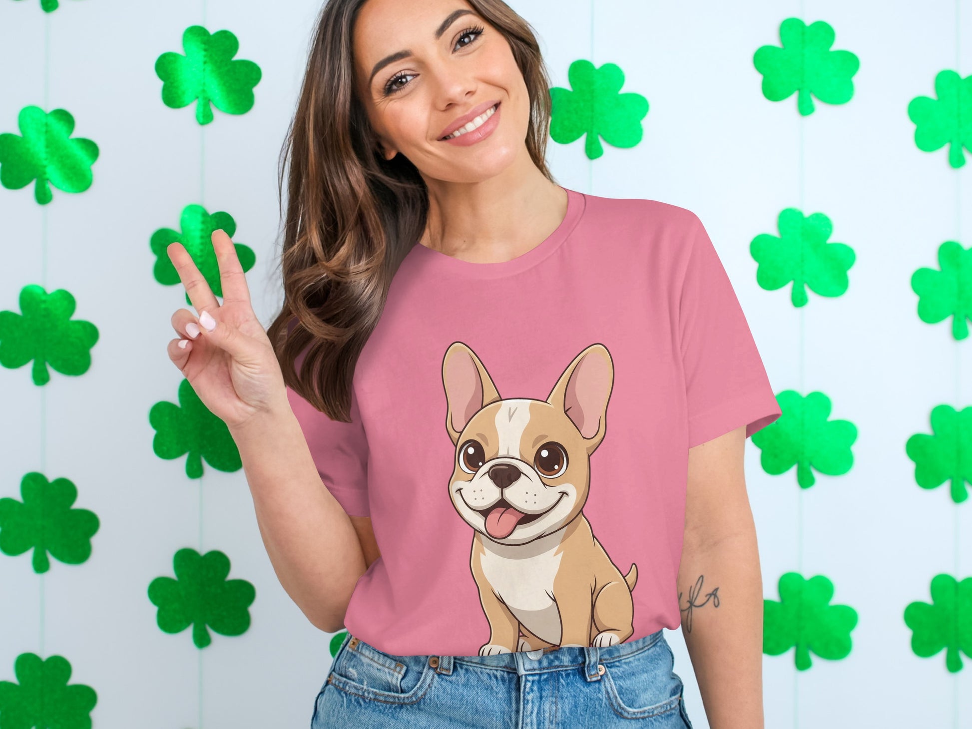 Adorable Cartoon Bulldog T-Shirt for Dog Lovers