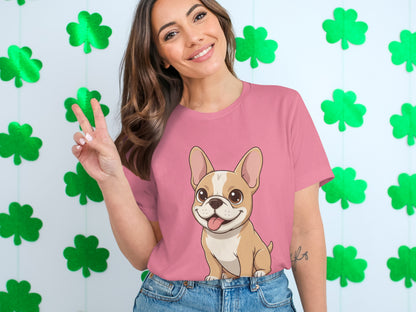 Adorable Cartoon Bulldog T-Shirt for Dog Lovers
