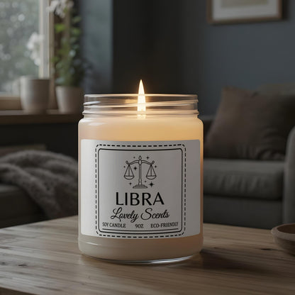 Lovely Scents Libra Zodiac Candle for Relaxation