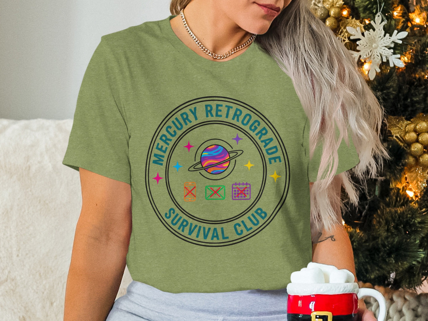 Mercury Retrograde Survival Club graphic tee