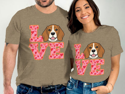 Love Beagle Graphic Print T-Shirt product