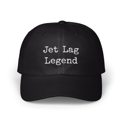 Jet Lag Legend Hat perfect for travel enthusiasts