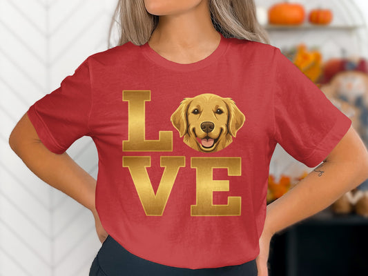 Golden Retriever Love Graphic T-Shirt product type