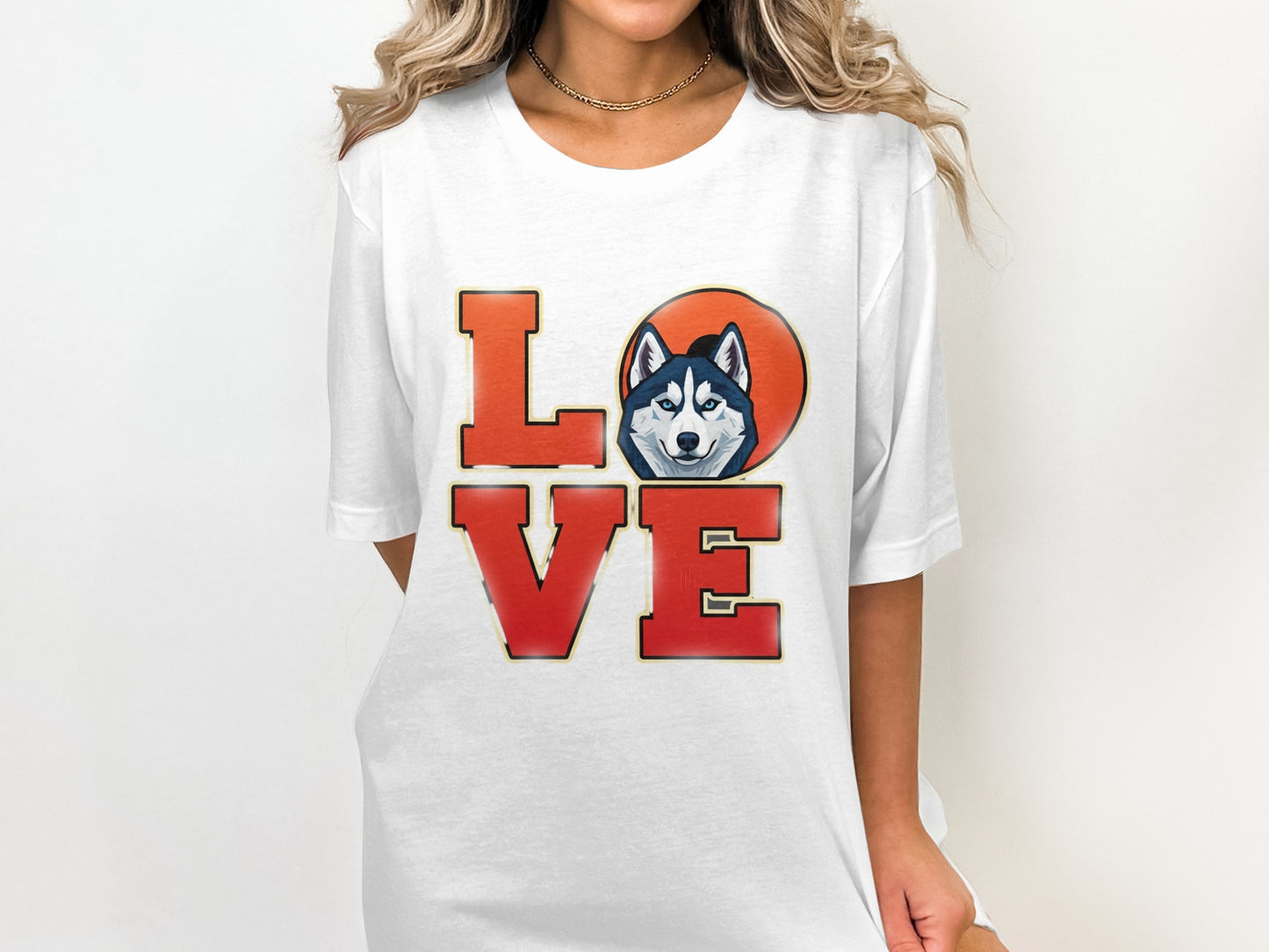 Love Husky Graphic Pet Dog Lover Perfect Present T-Shirts