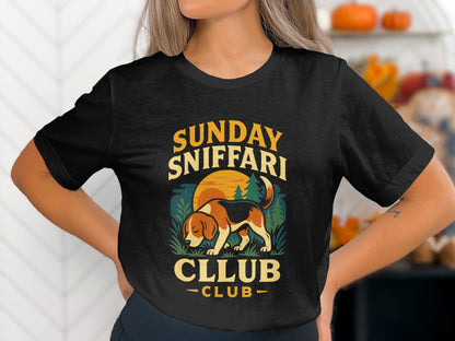 Sunday Sniffari Club Graphic Tee Black T-shirt product type