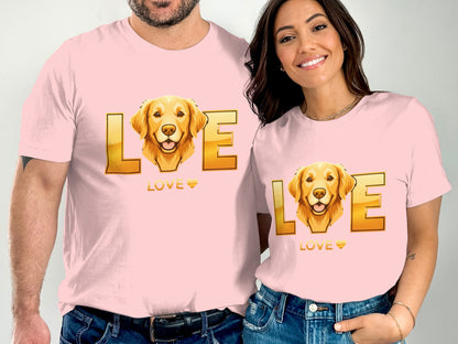 Golden Retriever Love Shirt Dog Themed Product
