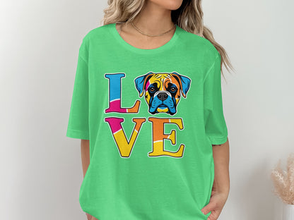 Colorful Love Dog Graphic T-Shirt Perfect Gift product