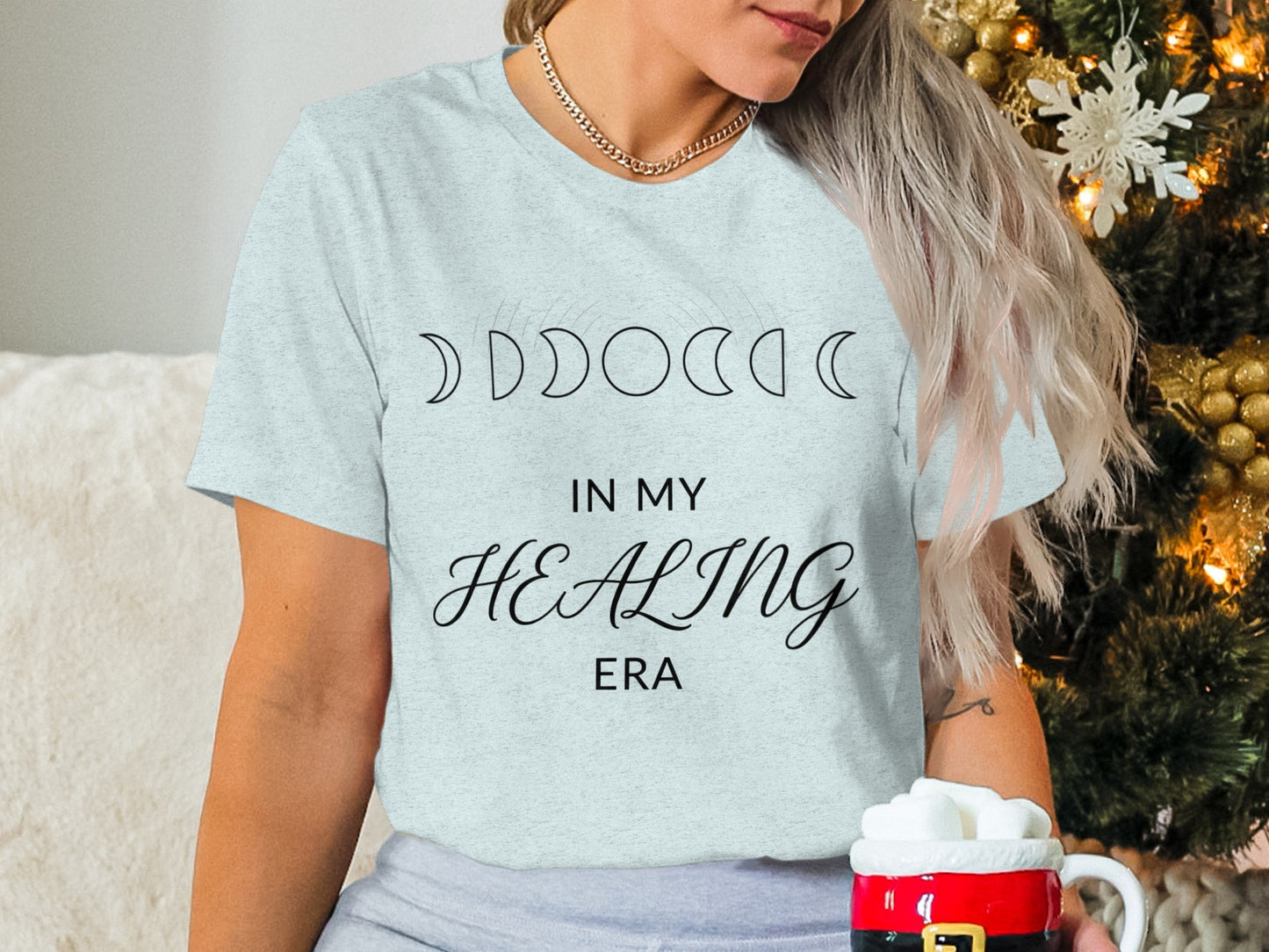 In My Healing Era Graphic Tee with Moon Phases